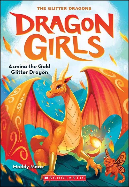 Azmina the Gold Glitter Dragon